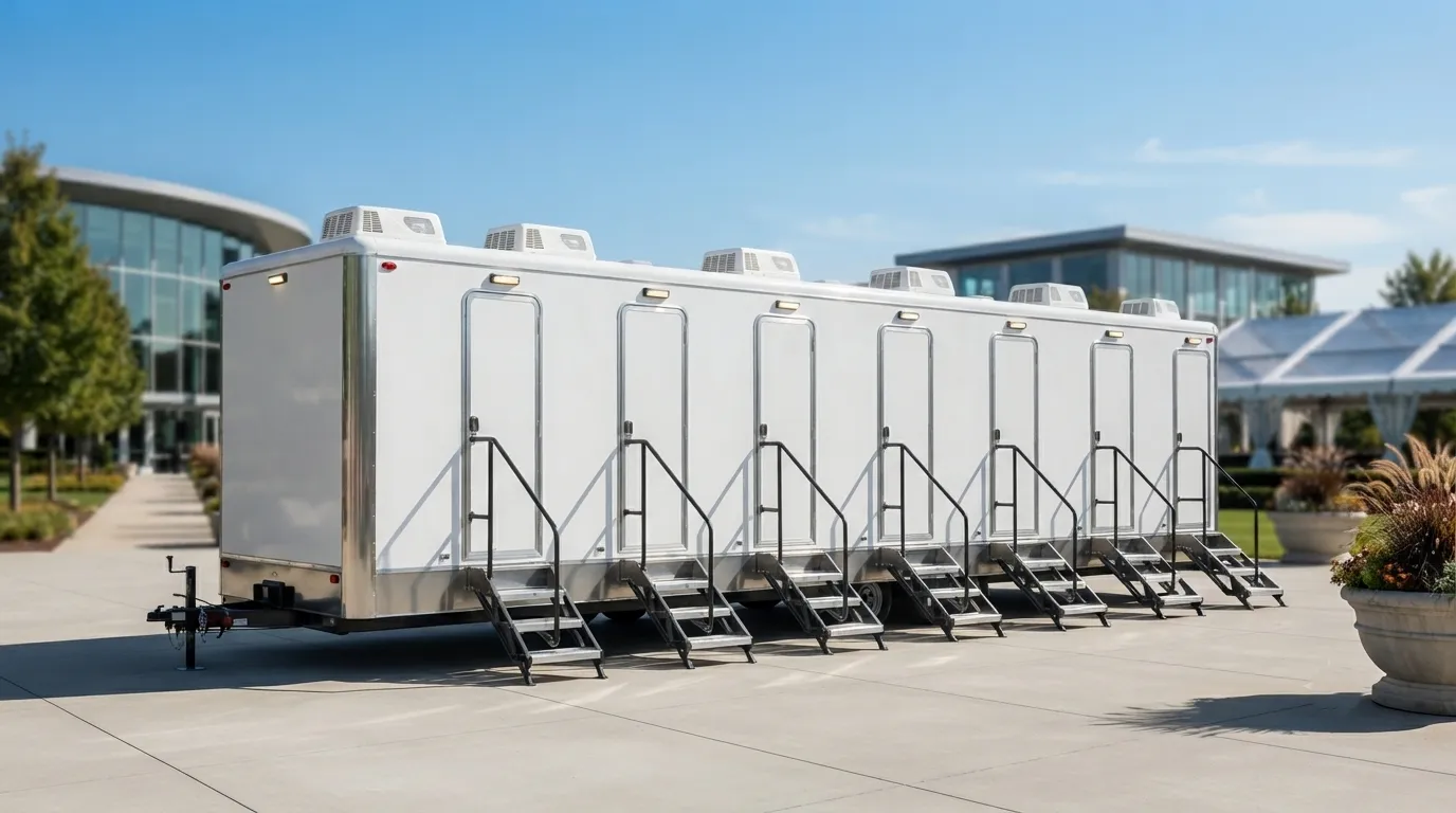 8 Stall Restroom Trailer in Dearborn Heights, MI